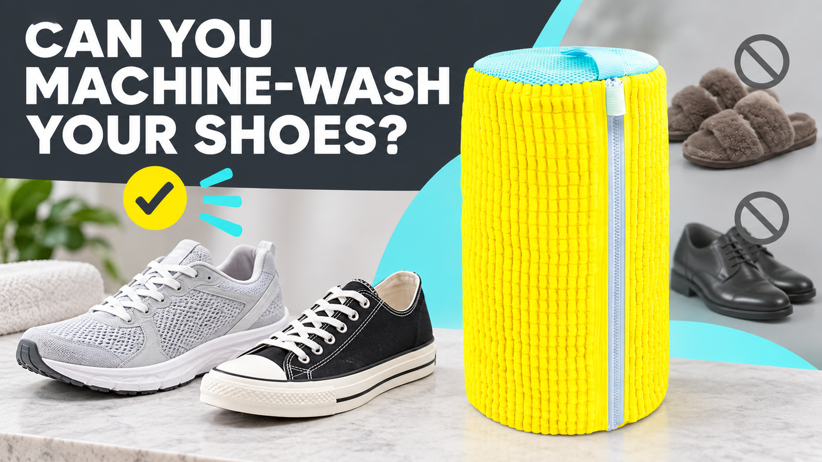 LunaXia shoe wash bag with machine-washable and delicate footwear examples